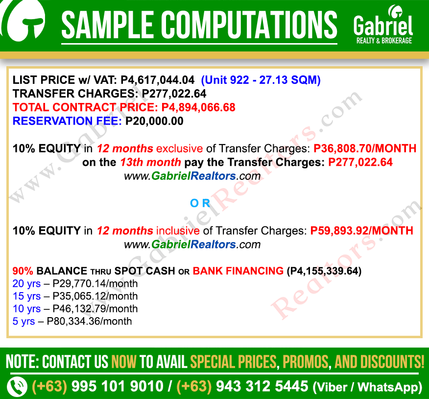 J Towers Studio Sample Computation