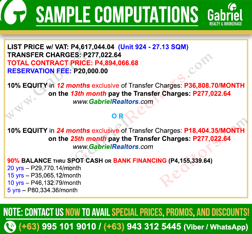 J Towers Studio Sample Computation