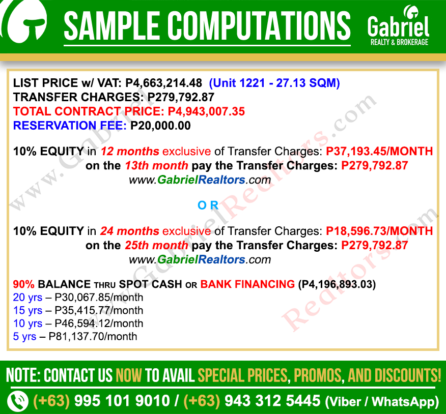 J Towers Studio Sample Computation