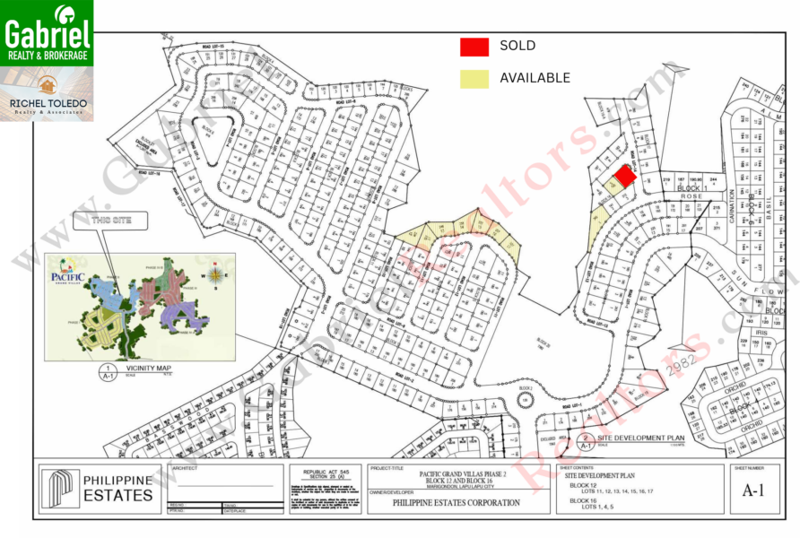 PACIFIC GRAND VILLAS Site Development Plan