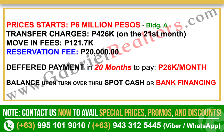 Amani Grand 1 Bedroom w BALCONY Sample Computation