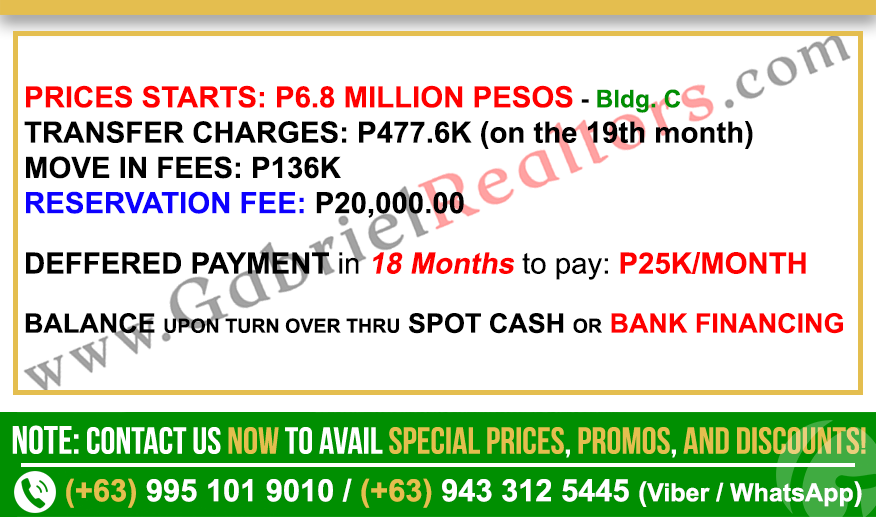 Amani Grand 1 Bedroom w BALCONY Sample Computation