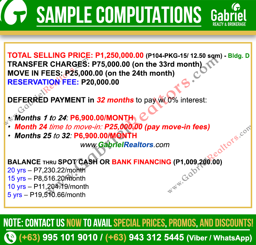 Amani Grand Parking Sample Computation