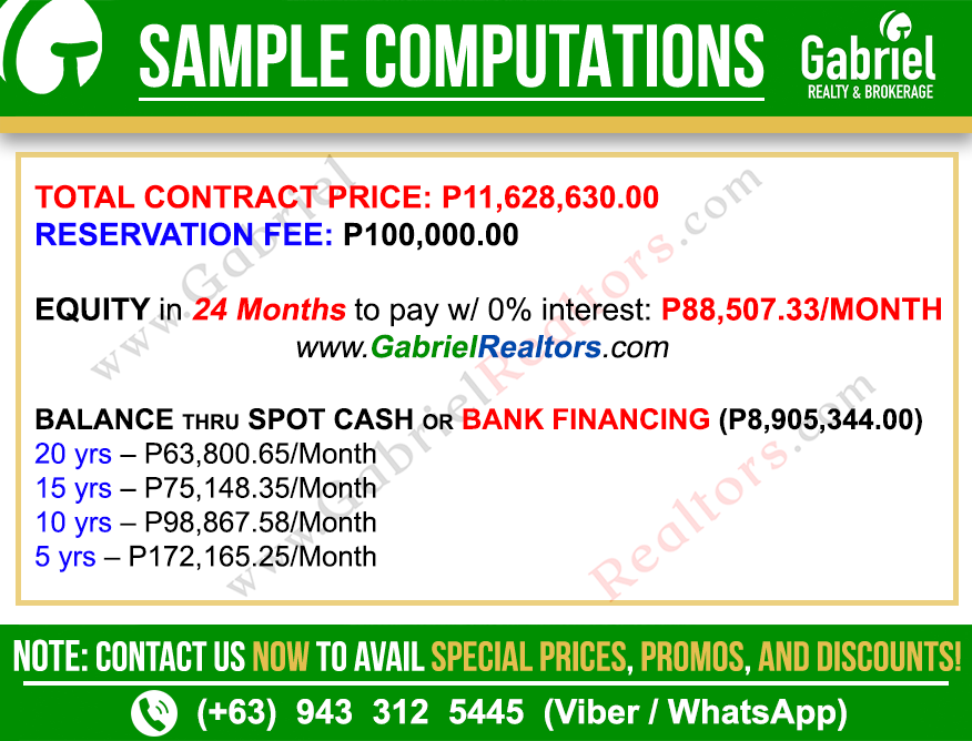 8 COVANA RESIDENCES Sample Computations