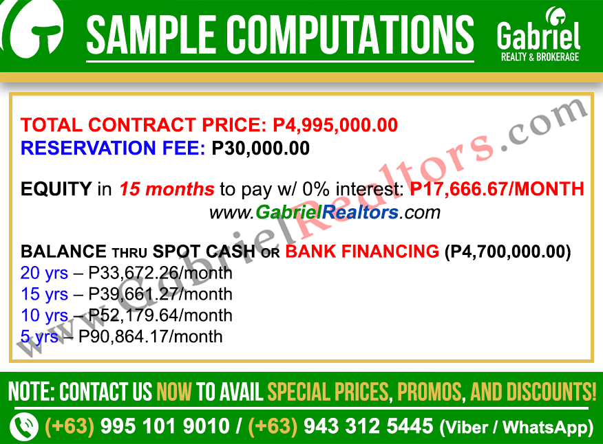 Harrington Place 2 Storey Unit Sample Computations