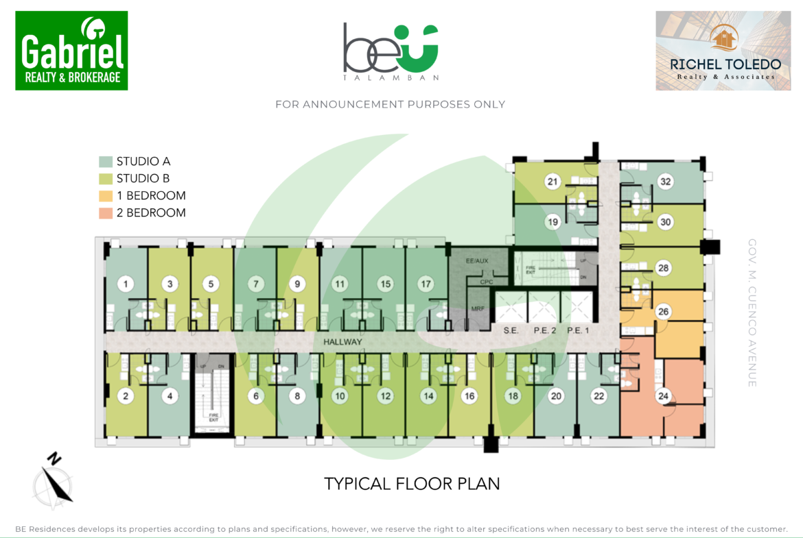 BE U Floor Plan