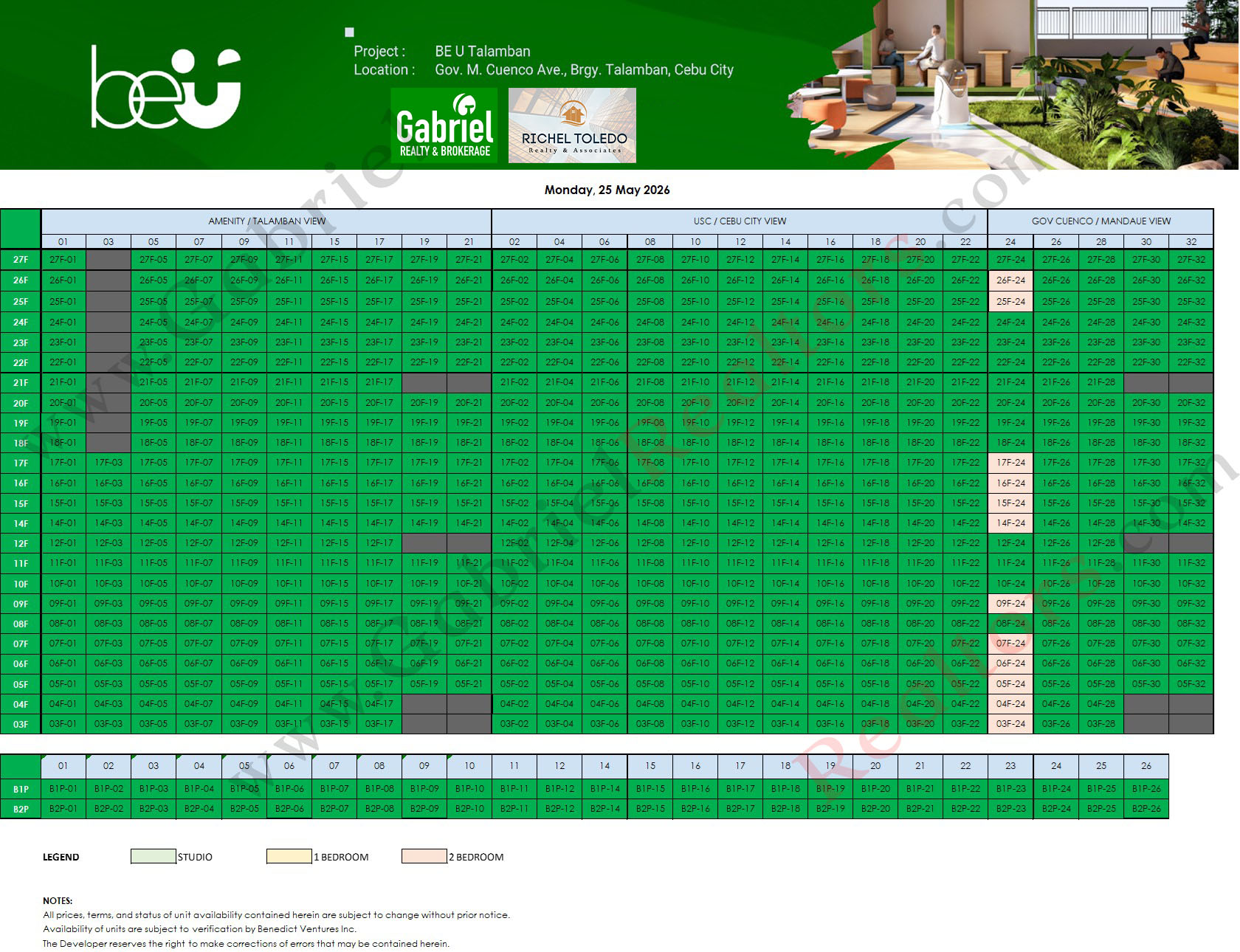 Be U Talamban Availability