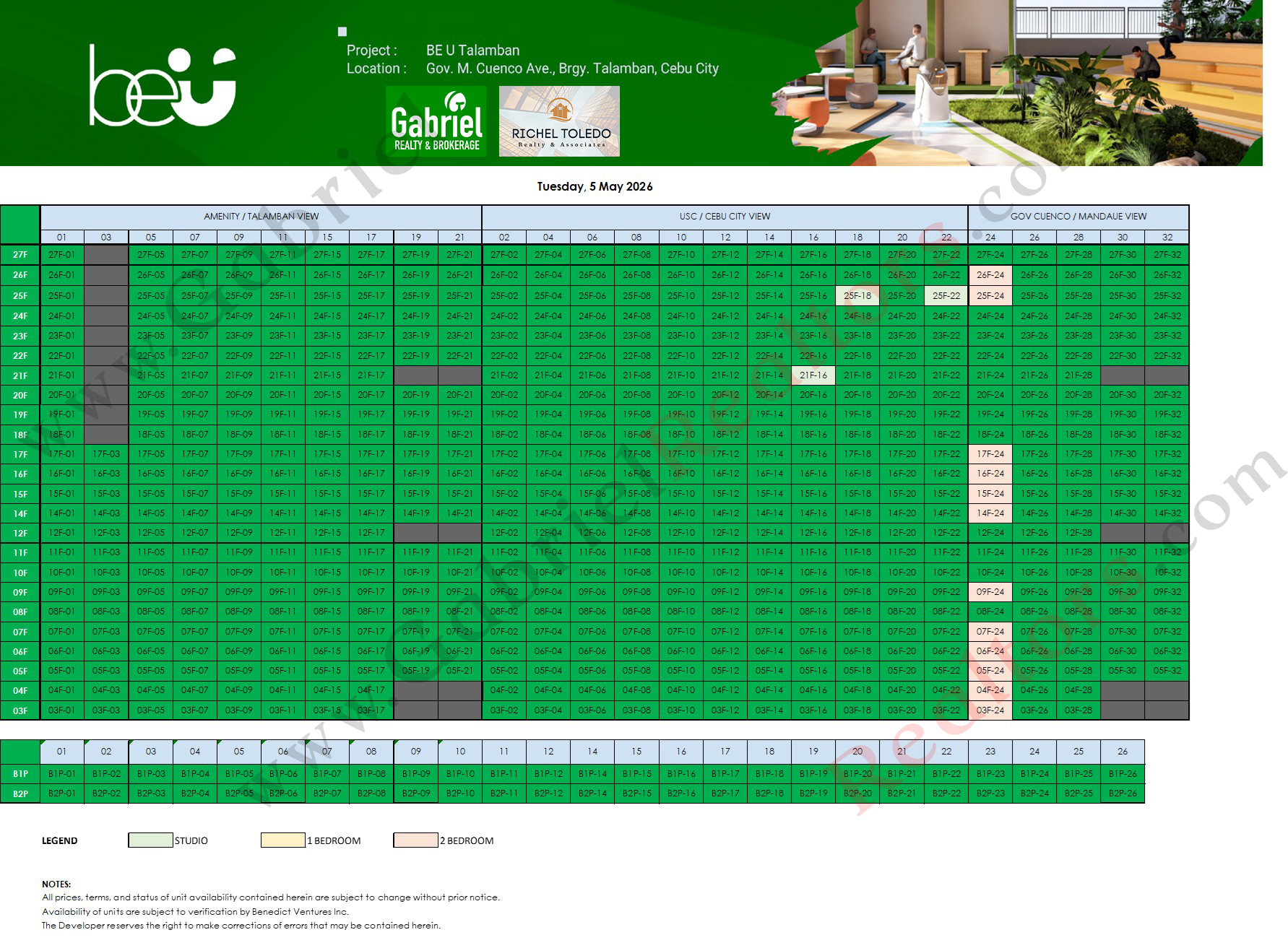 Be U Talamban Availability