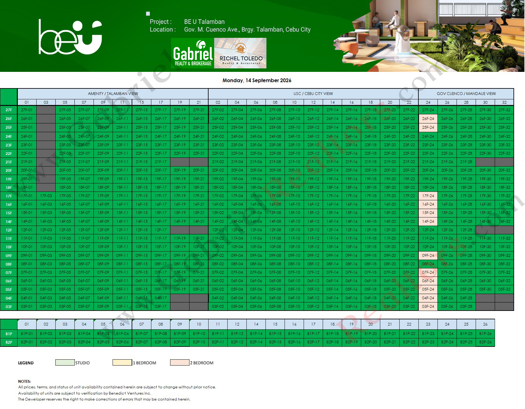 Be U Talamban Availability