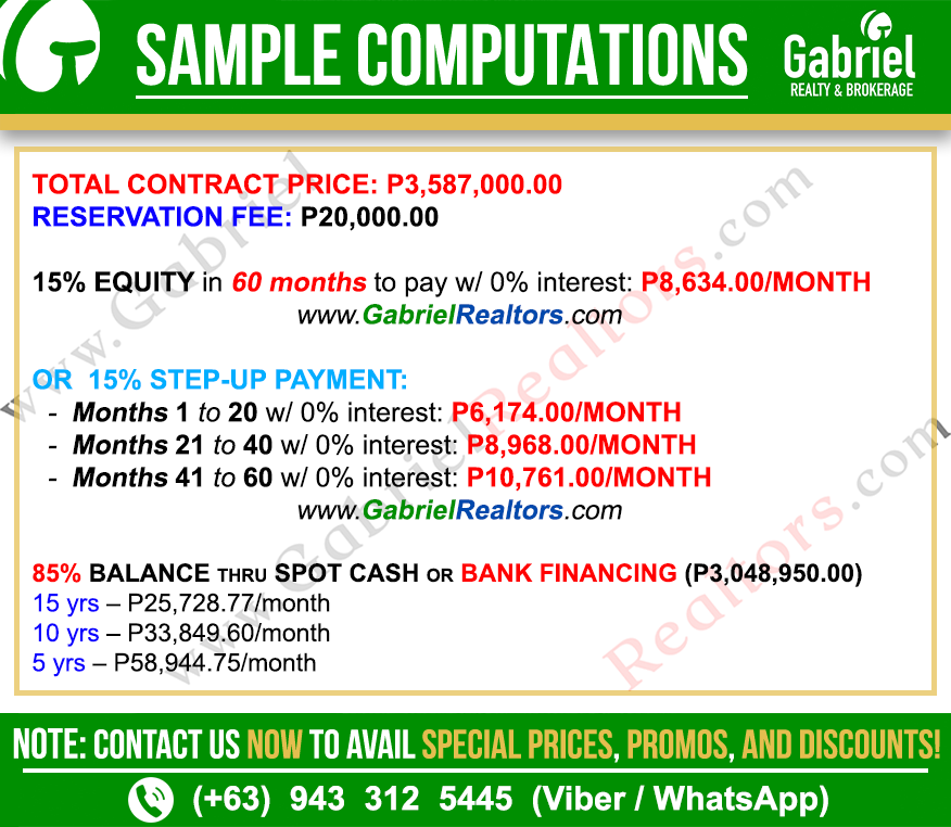 Be U Talamban Studio Unit Sample Computations