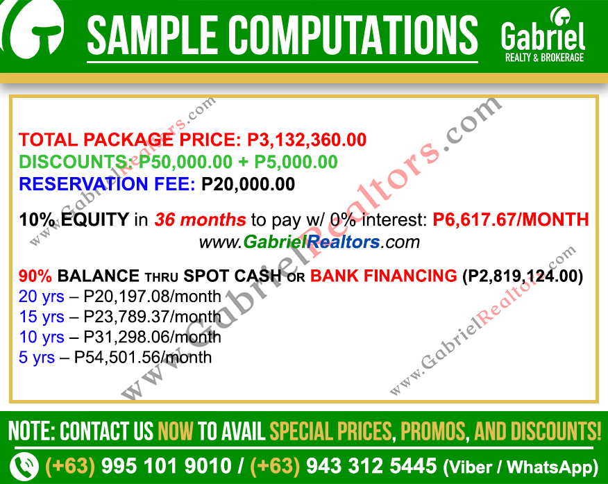 PLUMERA MACTAN CEBU Studio Unit Sample Computations