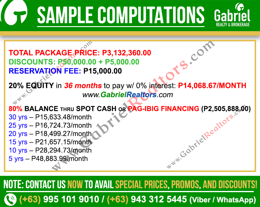PLUMERA MACTAN CEBU Studio Unit Sample Computations