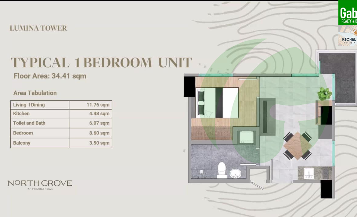 North Groves 1 Bedroom Unit