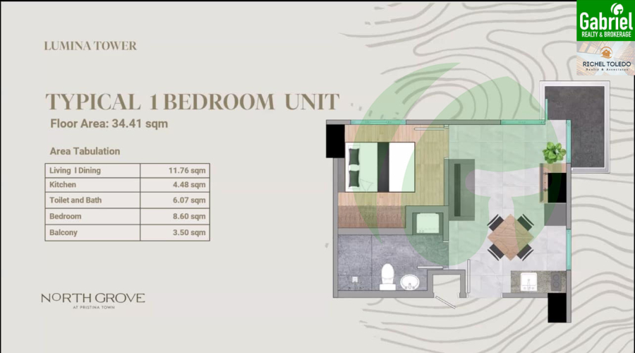 North Groves 1 Bedroom Unit