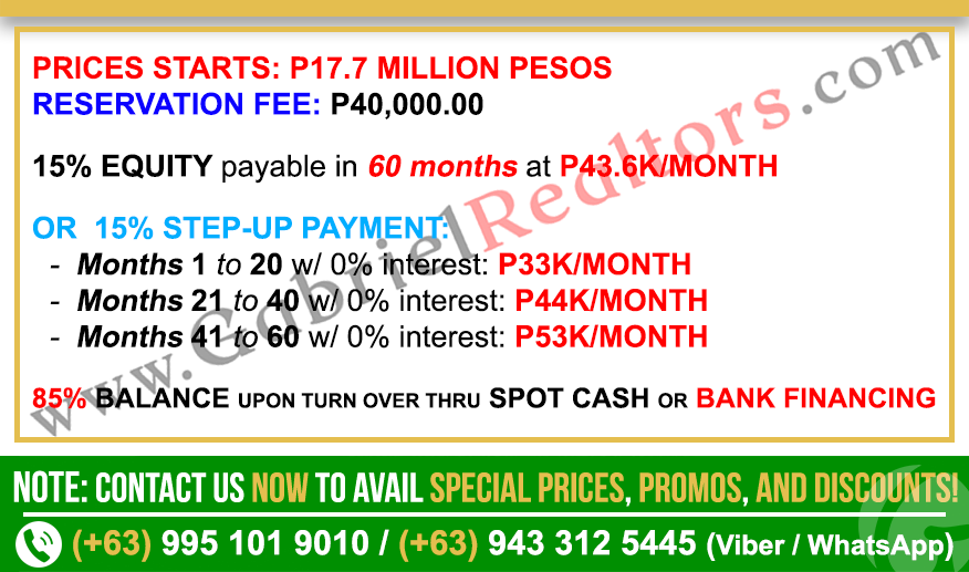 Be Residences Uptown 1 Bedroom Deluxe Sample Computation