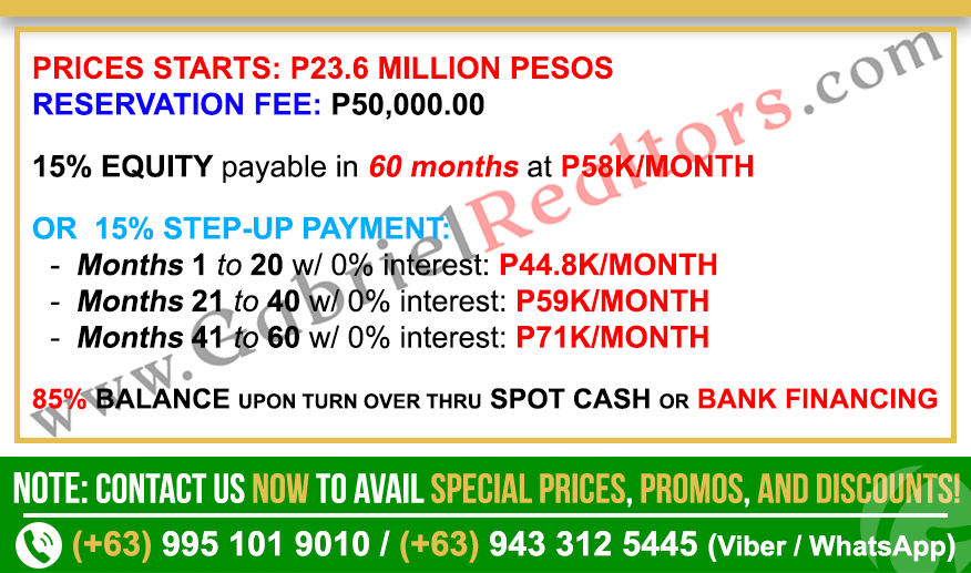 Be Residences Uptown Patio Suite Sample Computation