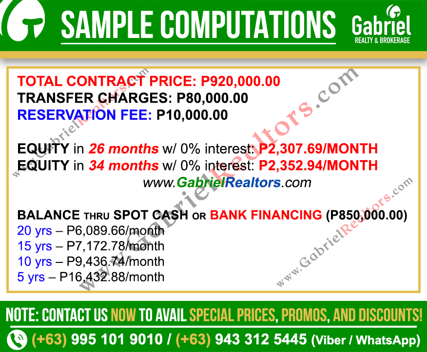 Royal Oceancrest Mactan 2 Parking Sample Computation