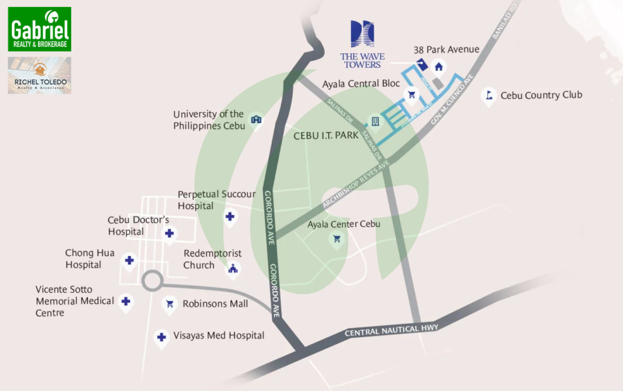 THE WAVE TOWERS LOCATION