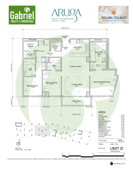 Aruga Resorts and Residences 3 Bedroom Unit