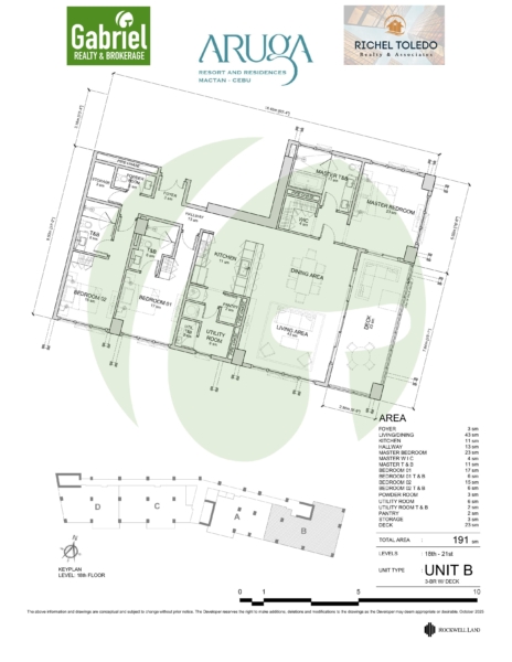 Aruga Resorts and Residences 3 Bedroom Unit