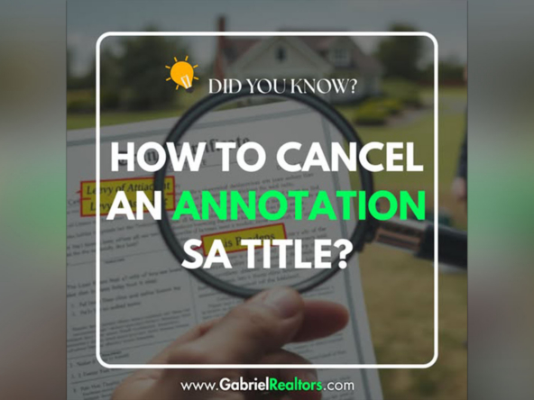 How to cancel property title annotations