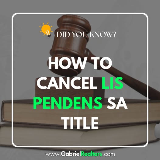 How to cancel Lis Pendens on a property title