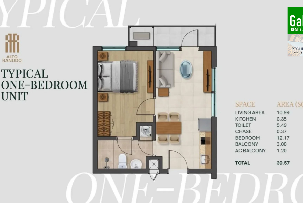 Alto Ranudo Cebu 1 Bedroom Unit